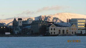 10. Frozen Lake in Reykjavic