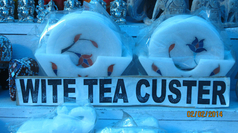 White Tea Coasters! Elephanta island