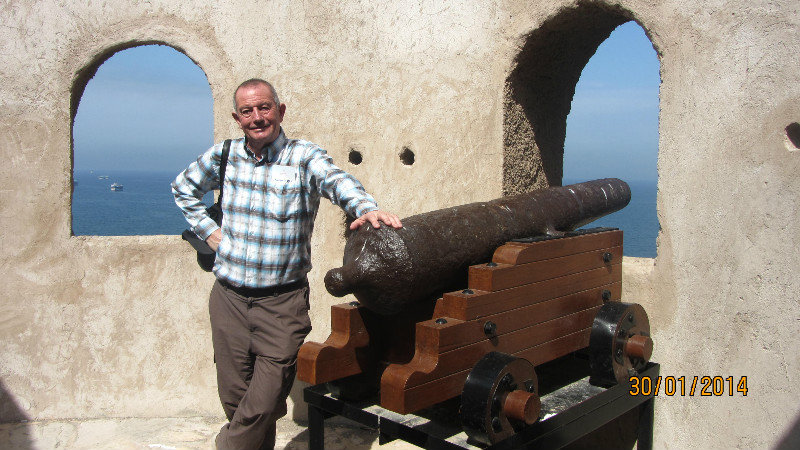 Chris at the Old Watchtower - Muscat
