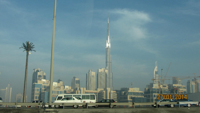 Our first view of Burj Khalifa