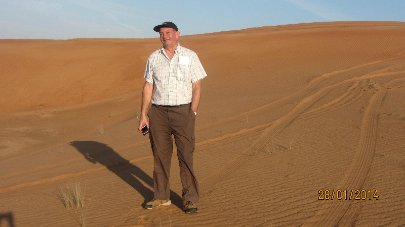 Chris in the desert
