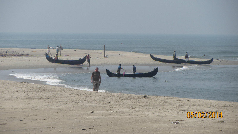 Fishing Boats on the Beach at Cochin