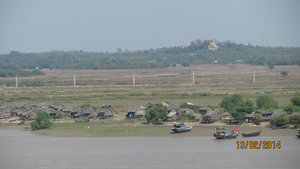Coming up the river into Yangon