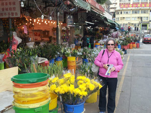 Me at the flower market