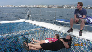 On the catamaran from Marbella to Puerta Banus