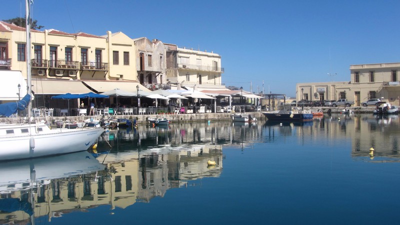 The old venetian harbour at Rethymnon