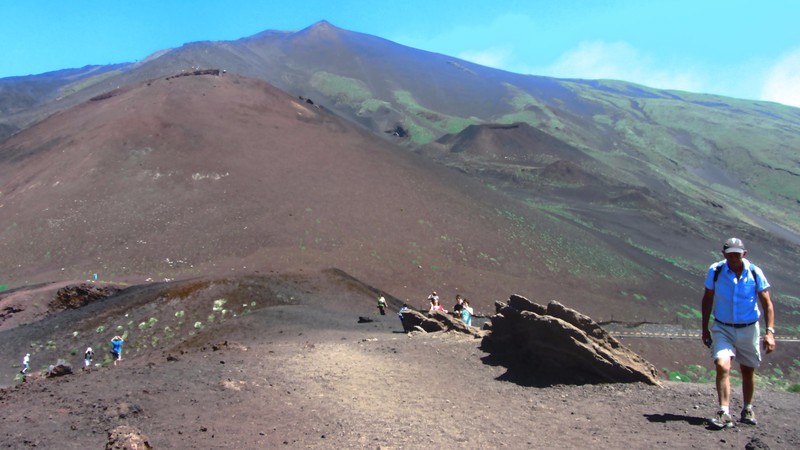 Chris at Mount Etna