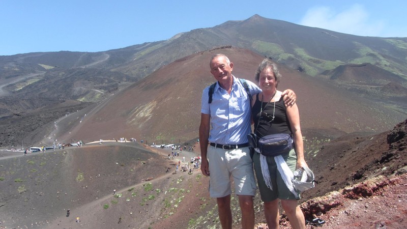 Us at Mount Etna