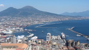 The Bay of Naples with Vesuvias