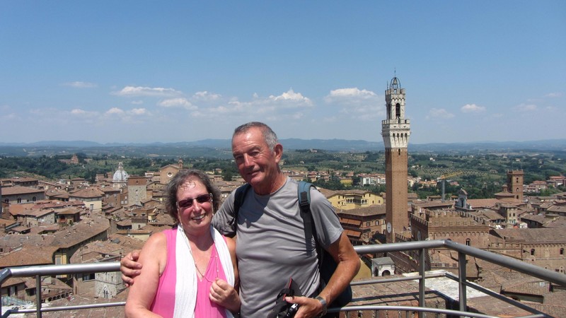 Us at the top of the Tower, Siena