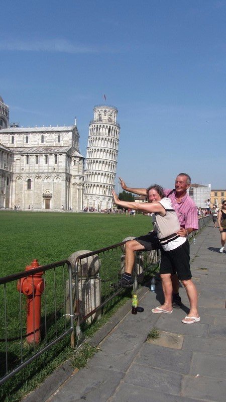 Us at the Leaning Tower of Pisa