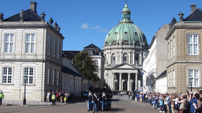 Changing the Guard at Amelienborg Palace