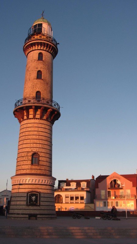 The lighthouse at Warnemunde