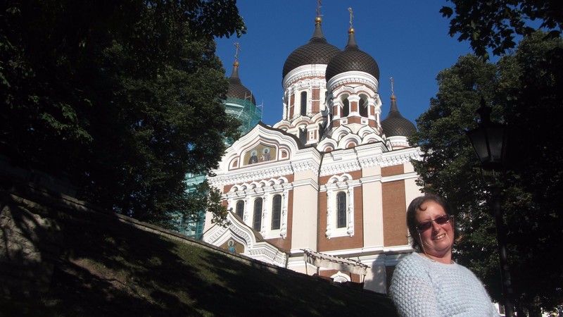 Me outside Alexander Nevsky Cathedral