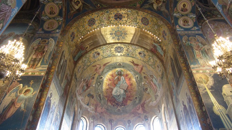 Inside at the Church on the Spilled Blood