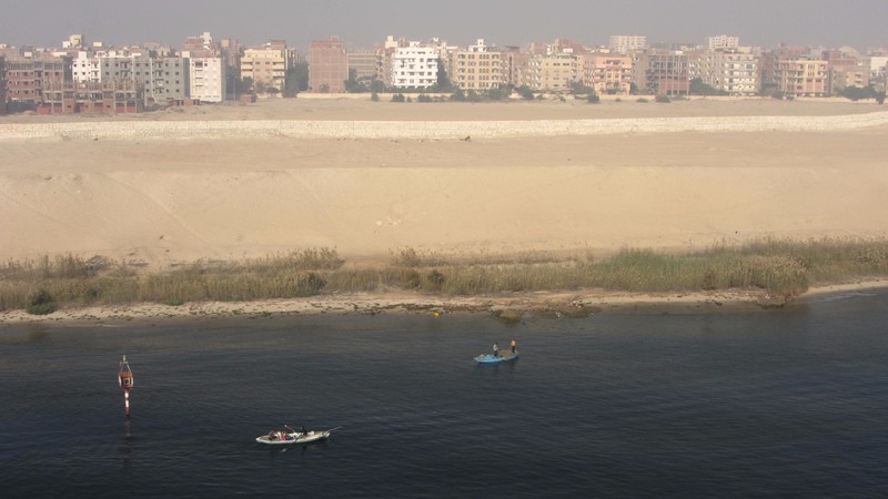 Along the Suez Canal