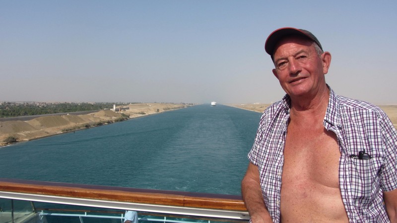 Him on the Suez Canal