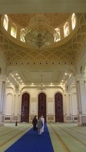 Inside the mosque at Salalah