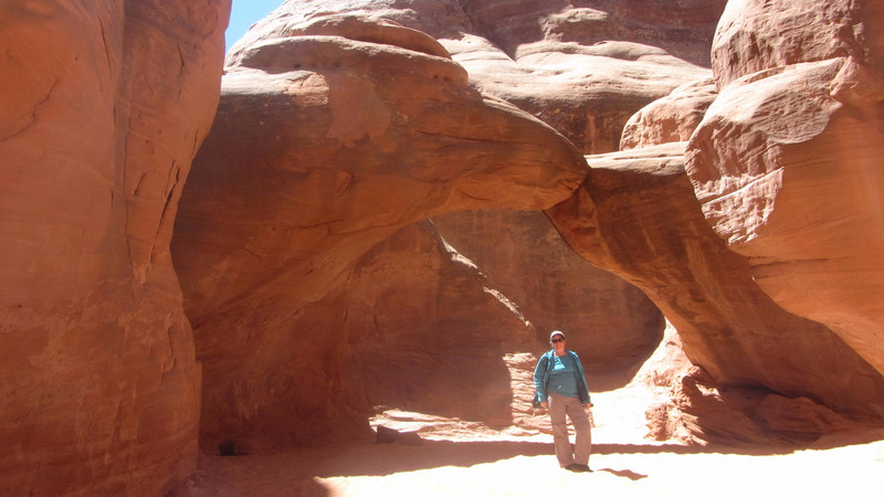 Me at Sand Dune Arch