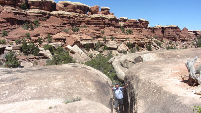 One of the trails at Canyonlands