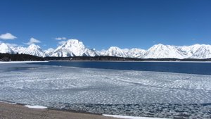 Jackson Lake Frozen over