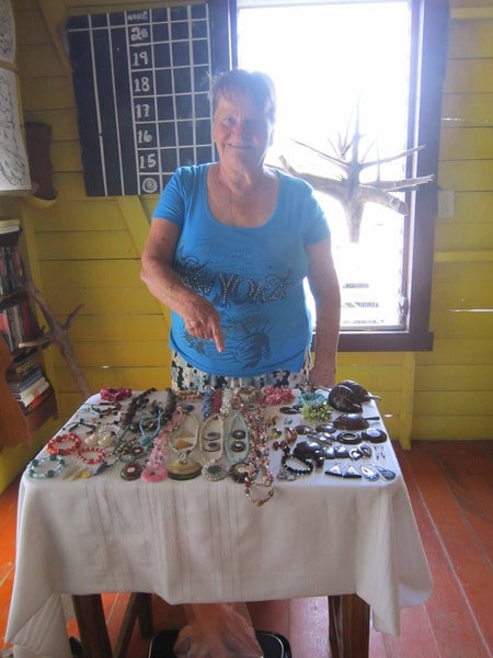 An Islander Selling Her Jewellery