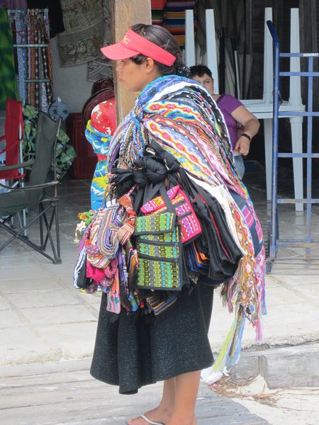 A Mayan Lady selling her wares