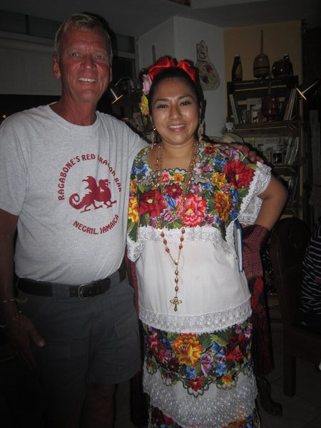 Mayan Hostess at Chai Maya Restaurant