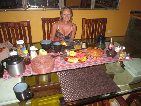 Enjoying My Breakfast at Cascada de Merida  Fit For A Queen