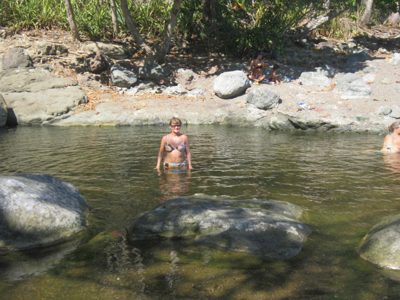 A dip in the river pools