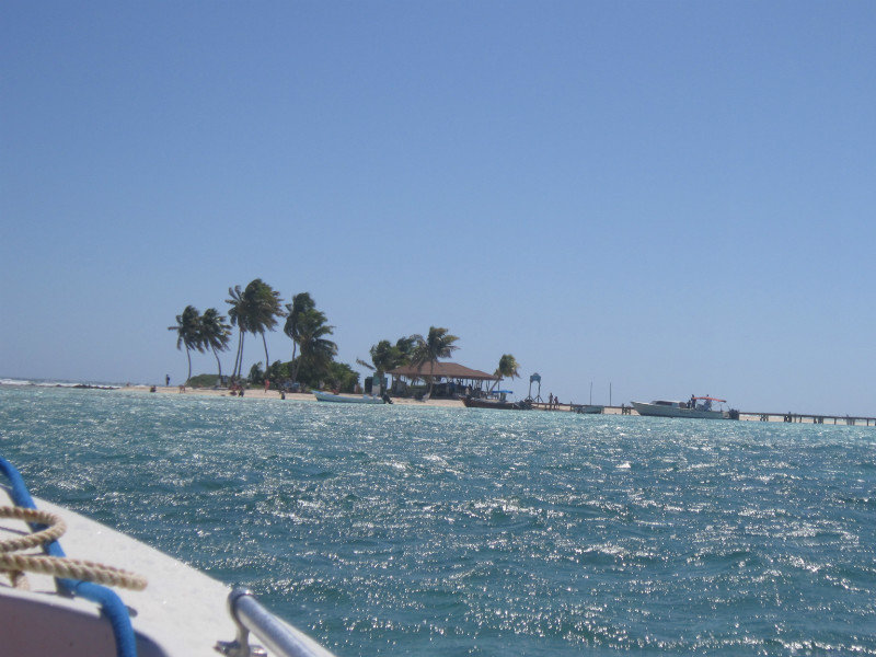 Goff Caye from a distance