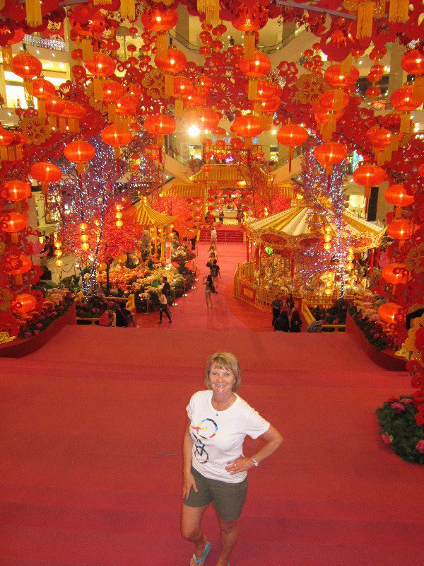 Mall decorated for Chinese New Years