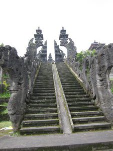 A long climb up to the top of the temple