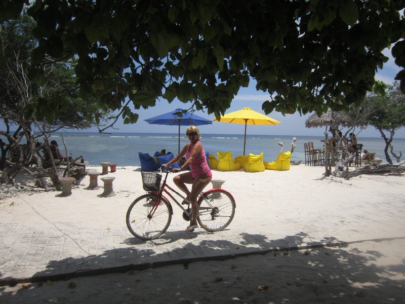 Biking around the island