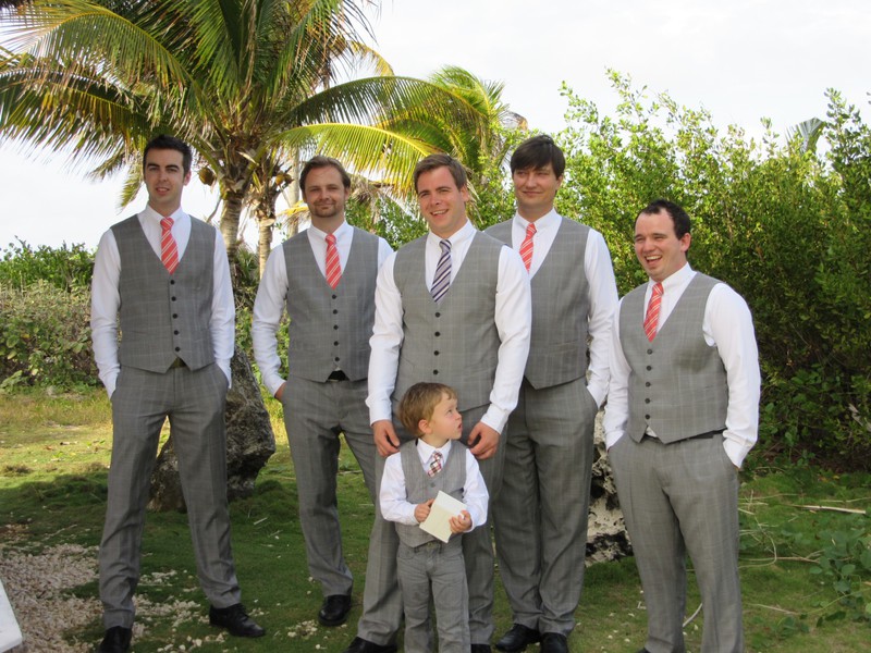 The groomsmen 