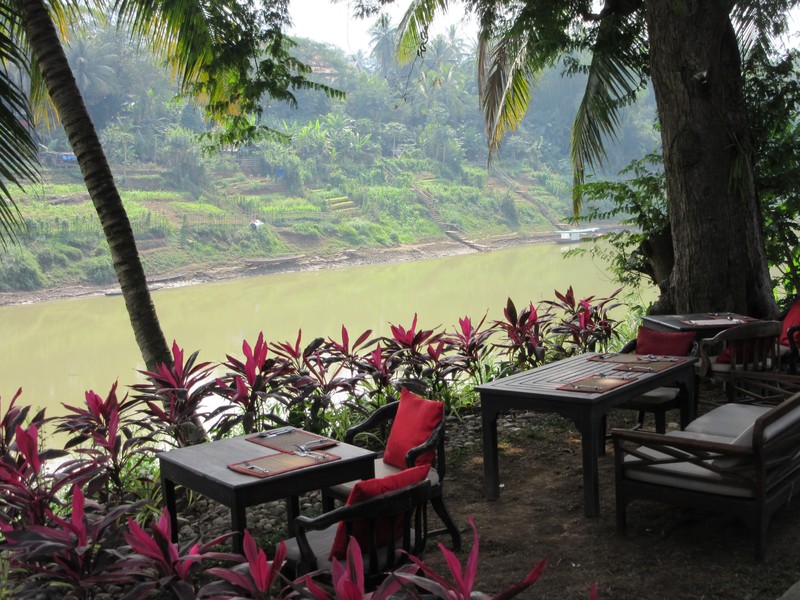 A lovely dining spot along the river