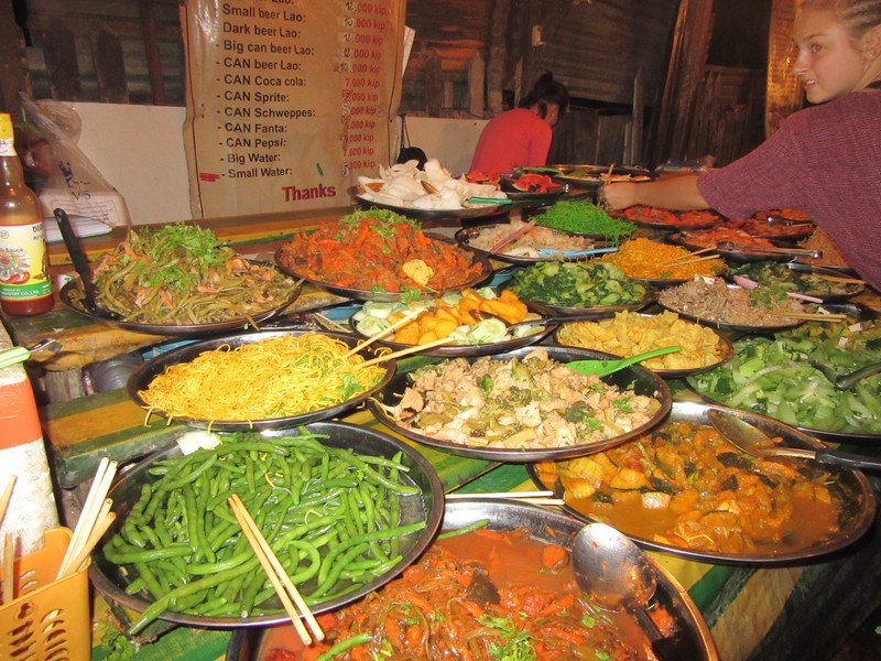 A scrumptious selection of food at the buffet