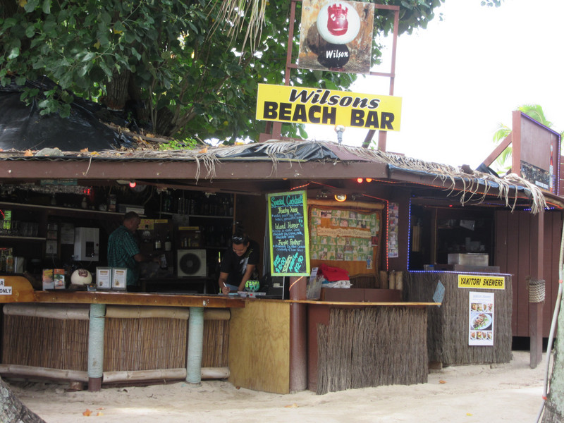 Typical beach bar