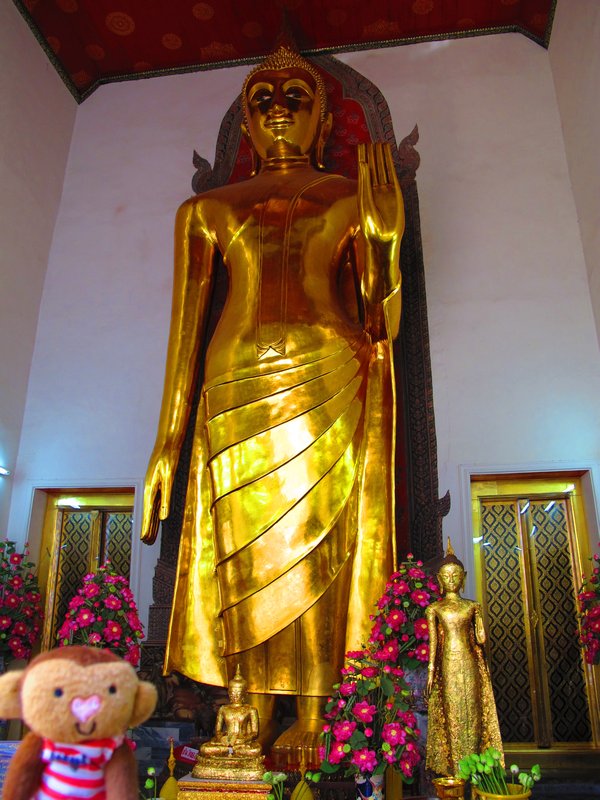Me with a gold statue