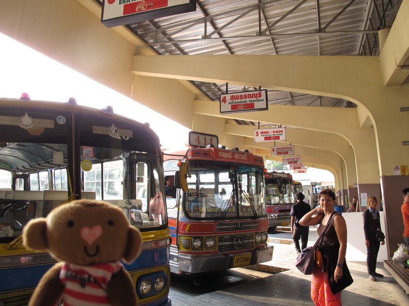 Our bus to Erawan Falls