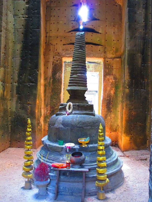 cool shrine inside the temple
