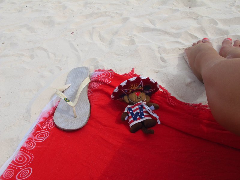 ah, relaxing on the beach