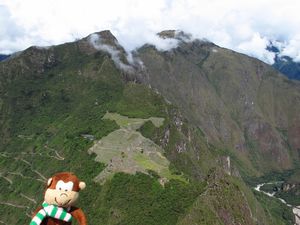 bird's eye view of Machu Picchu