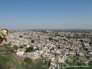 looking at Jodhpur from the fort
