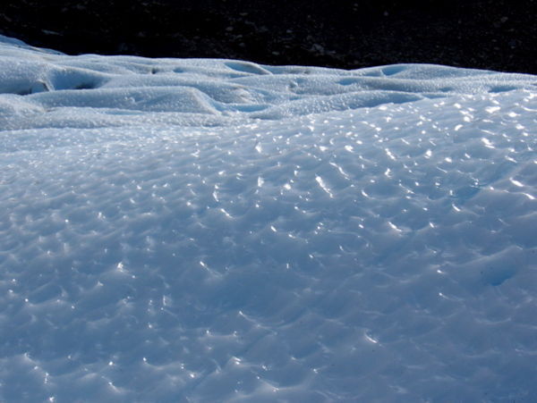 Ice Formation on top of the Glacier