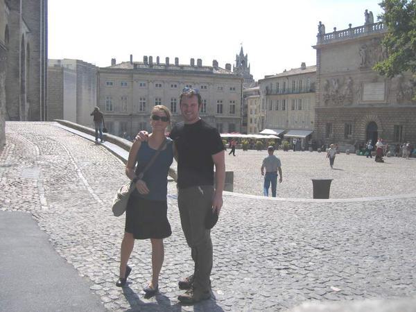 Tim & Leanne in the city of Popes