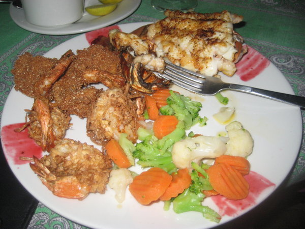Seafood shrimp platter