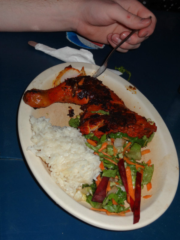 Yucantan grilled chicken with rice