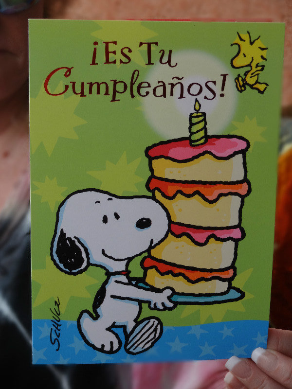 My Snoopy birthday card from Al