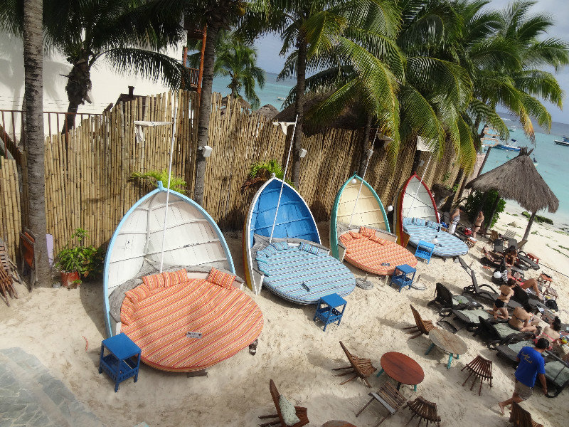 Day beds on the beach